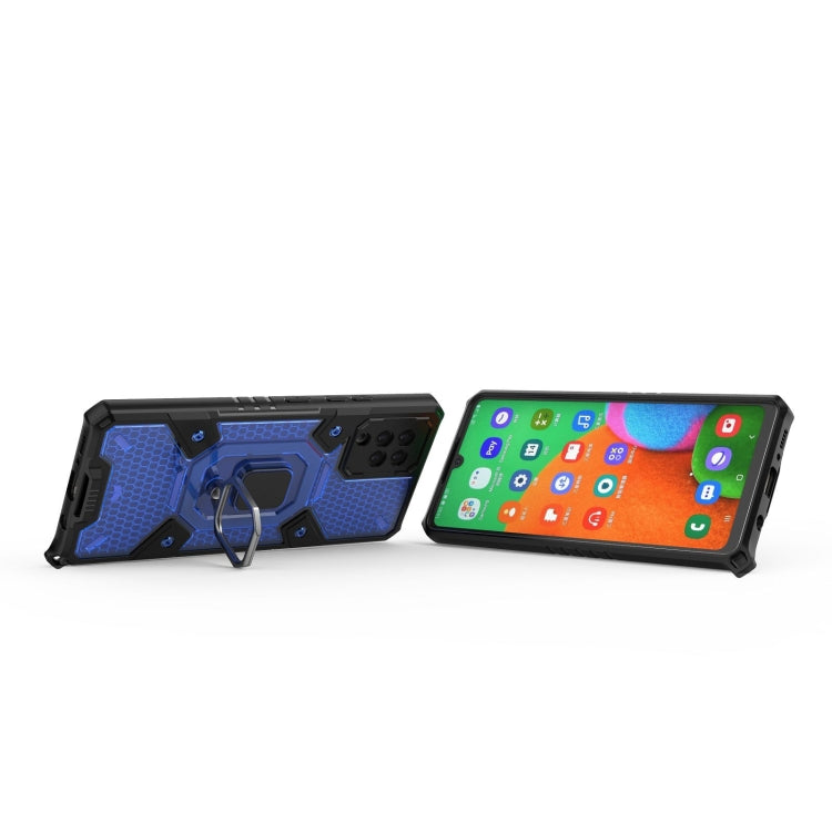 For Samsung Galaxy A42 5G Space PC+TPU Ring Holder Protective Case