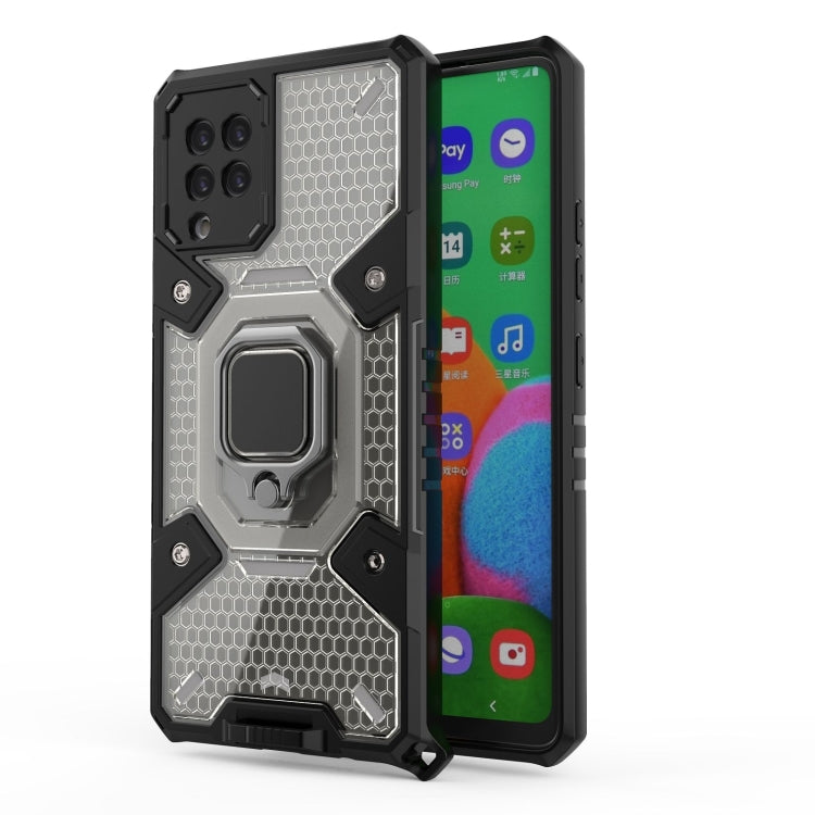 For Samsung Galaxy A42 5G Space PC+TPU Ring Holder Protective Case