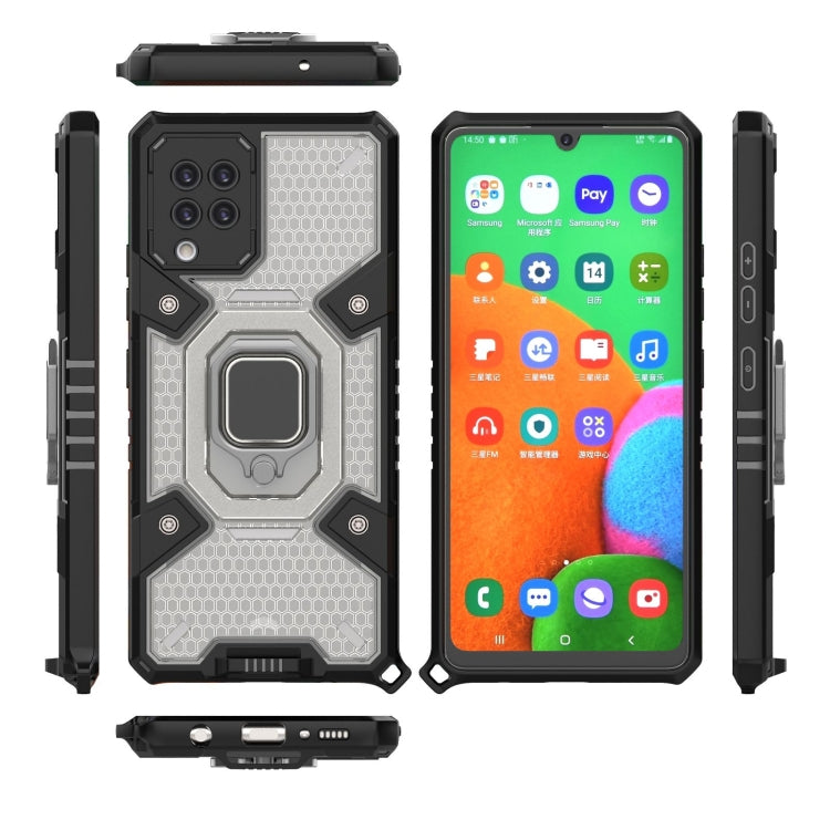 For Samsung Galaxy A42 5G Space PC+TPU Ring Holder Protective Case