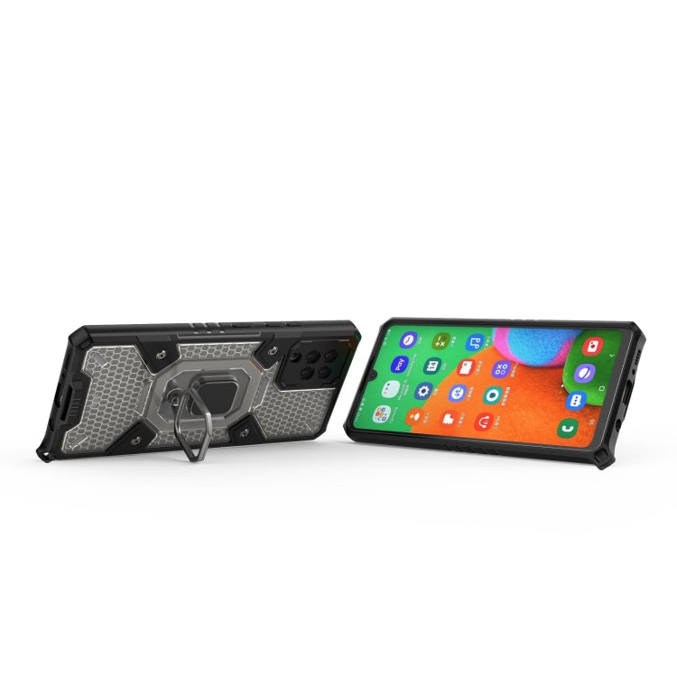 For Samsung Galaxy A42 5G Space PC+TPU Ring Holder Protective Case