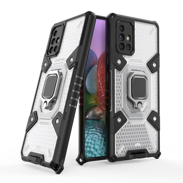For Samsung Galaxy A71 5G Space PC+TPU Ring Holder Protective Case