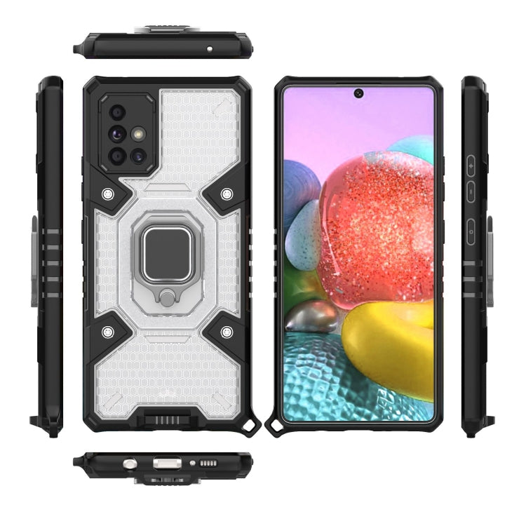 For Samsung Galaxy A71 5G Space PC+TPU Ring Holder Protective Case