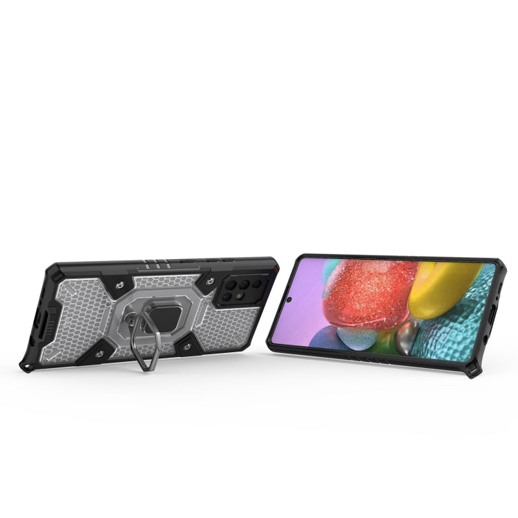 For Samsung Galaxy A71 5G Space PC+TPU Ring Holder Protective Case