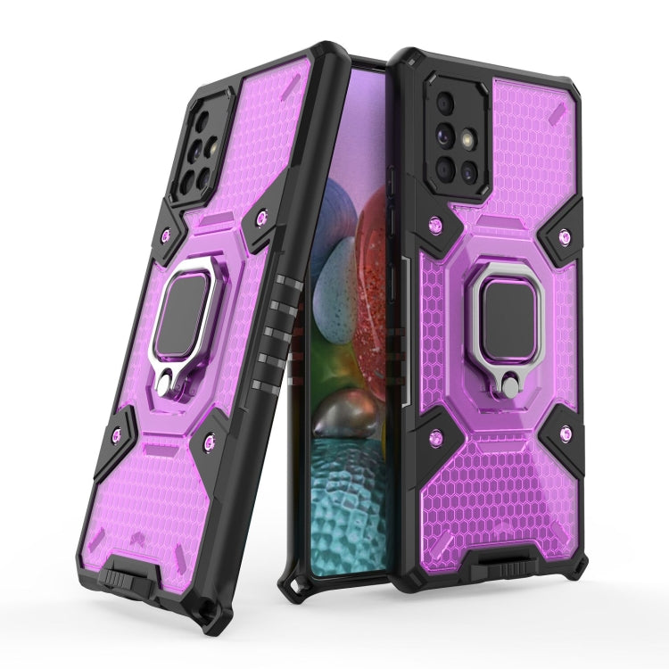 For Samsung Galaxy A71 5G Space PC+TPU Ring Holder Protective Case