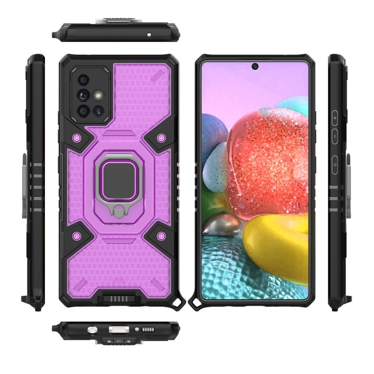 For Samsung Galaxy A71 5G Space PC+TPU Ring Holder Protective Case