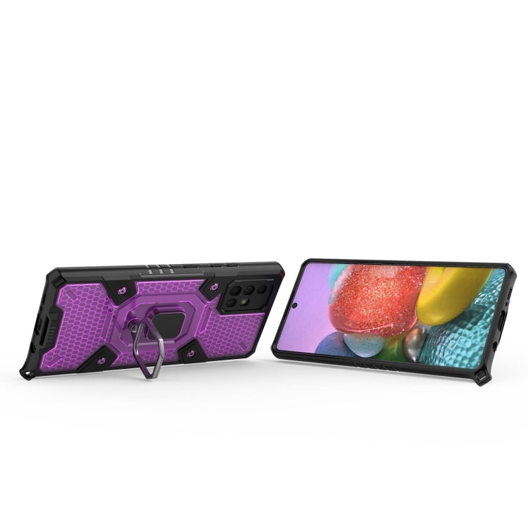 For Samsung Galaxy A71 5G Space PC+TPU Ring Holder Protective Case