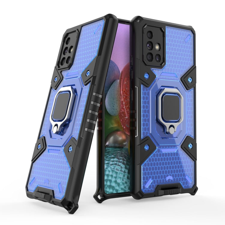 For Samsung Galaxy A71 5G Space PC+TPU Ring Holder Protective Case