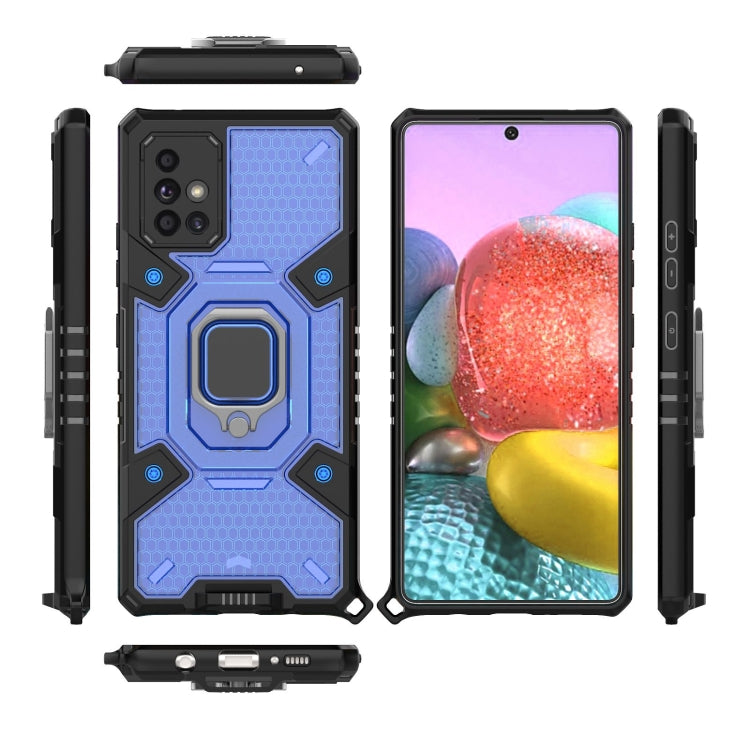 For Samsung Galaxy A71 5G Space PC+TPU Ring Holder Protective Case