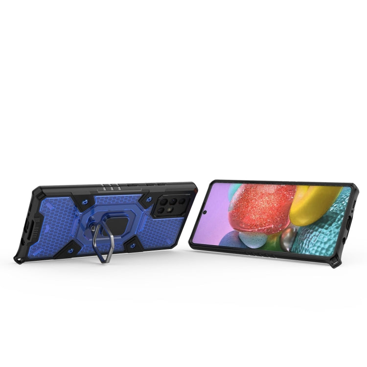 For Samsung Galaxy A71 5G Space PC+TPU Ring Holder Protective Case