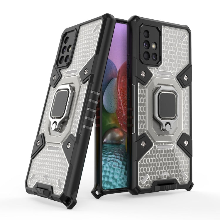 For Samsung Galaxy A71 5G Space PC+TPU Ring Holder Protective Case
