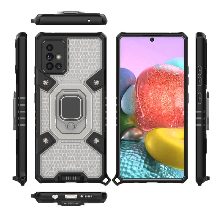 For Samsung Galaxy A71 5G Space PC+TPU Ring Holder Protective Case