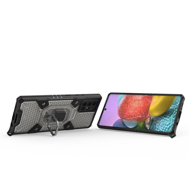 For Samsung Galaxy A71 5G Space PC+TPU Ring Holder Protective Case