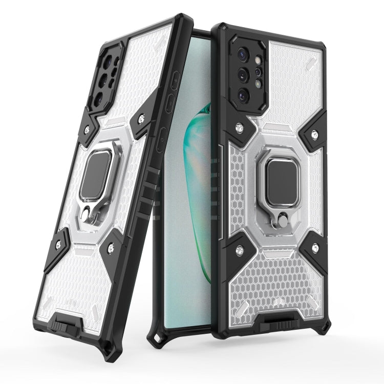 For Samsung Galaxy Note10+ Space PC+TPU Ring Holder Protective Case