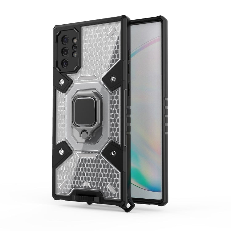 For Samsung Galaxy Note10+ Space PC+TPU Ring Holder Protective Case