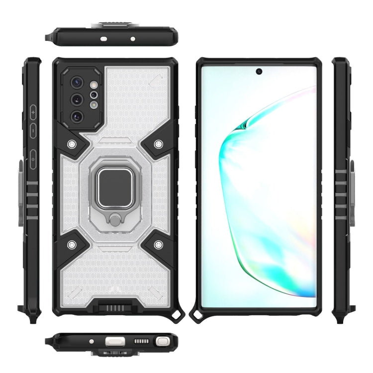For Samsung Galaxy Note10+ Space PC+TPU Ring Holder Protective Case
