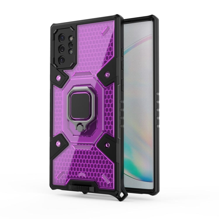 For Samsung Galaxy Note10+ Space PC+TPU Ring Holder Protective Case