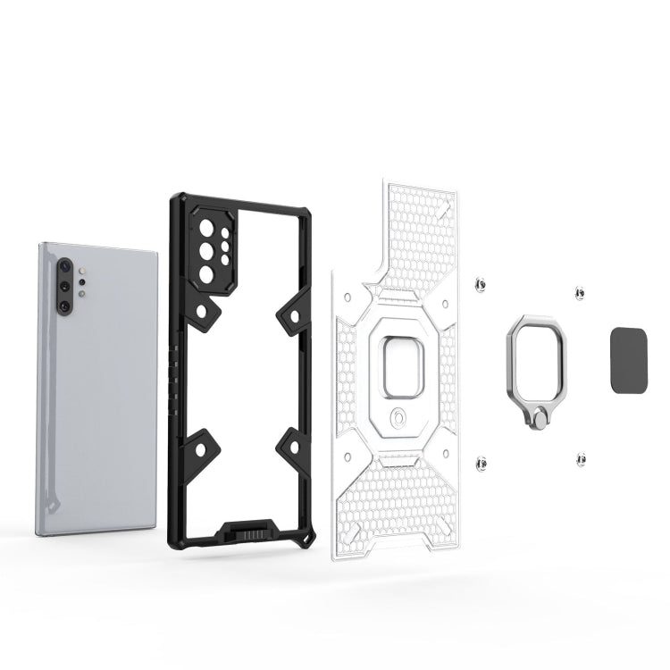 For Samsung Galaxy Note10+ Space PC+TPU Ring Holder Protective Case