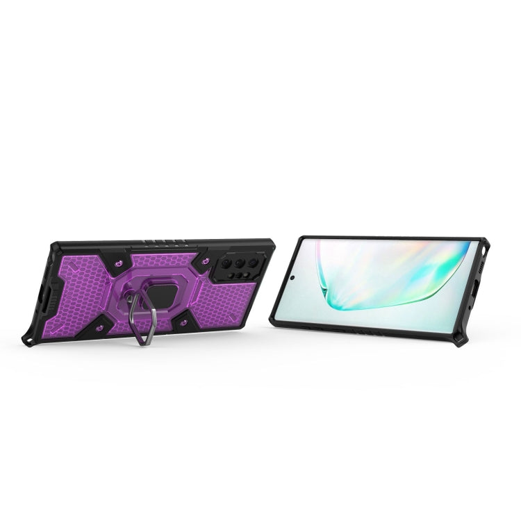 For Samsung Galaxy Note10+ Space PC+TPU Ring Holder Protective Case