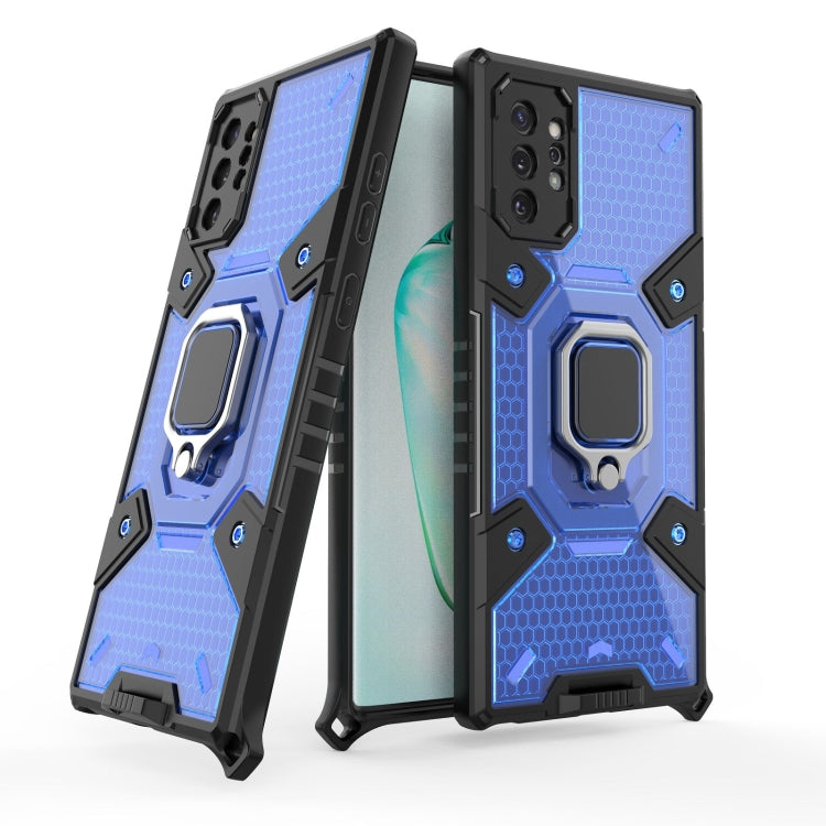 For Samsung Galaxy Note10+ Space PC+TPU Ring Holder Protective Case