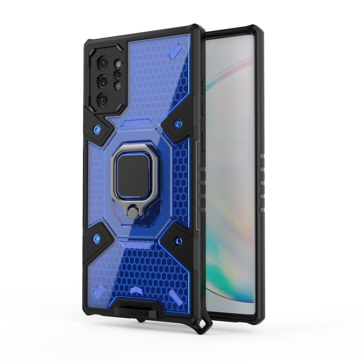For Samsung Galaxy Note10+ Space PC+TPU Ring Holder Protective Case