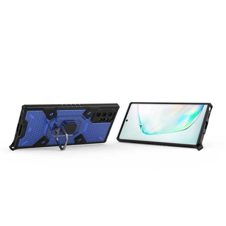 For Samsung Galaxy Note10+ Space PC+TPU Ring Holder Protective Case