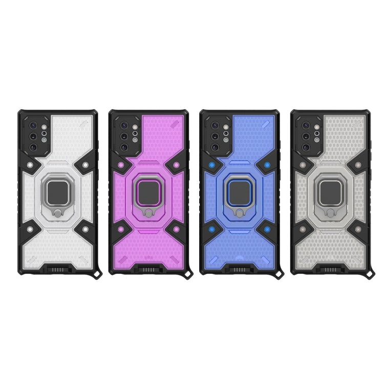 For Samsung Galaxy Note10+ Space PC+TPU Ring Holder Protective Case