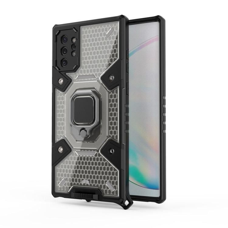 For Samsung Galaxy Note10+ Space PC+TPU Ring Holder Protective Case