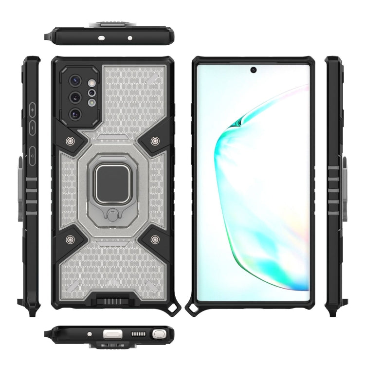 For Samsung Galaxy Note10+ Space PC+TPU Ring Holder Protective Case