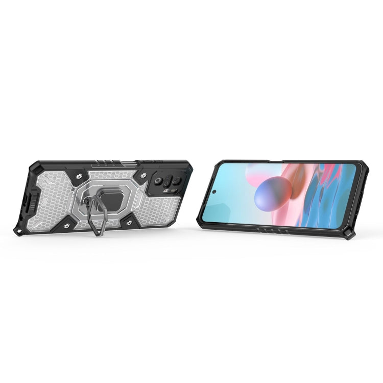 For Xiaomi Redmi Note 10 4G Space PC+TPU Ring Holder Protective Case