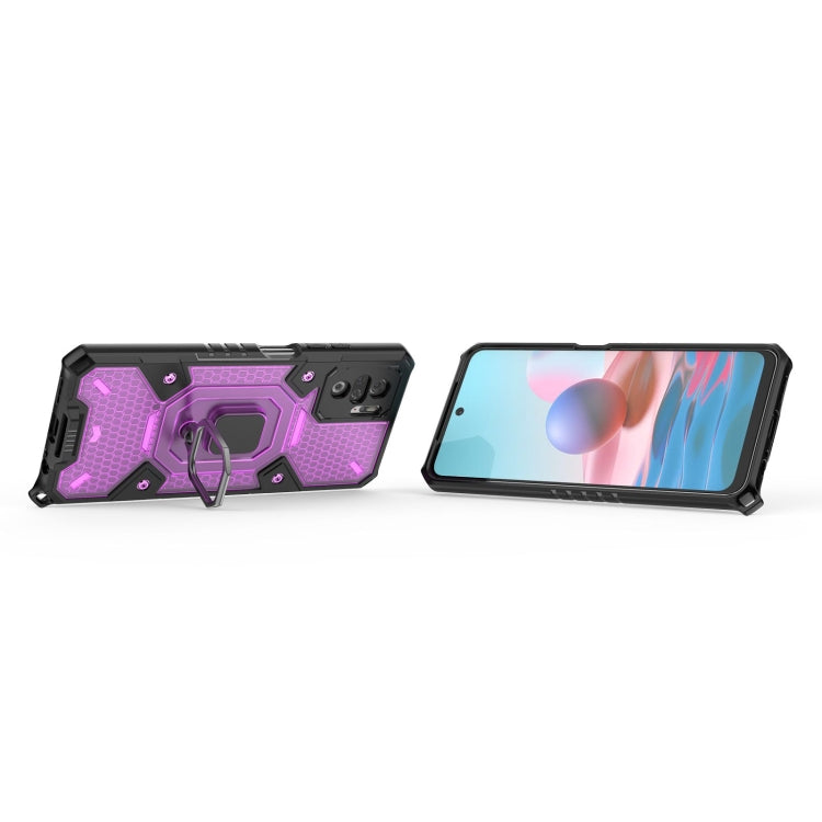 For Xiaomi Redmi Note 10 4G Space PC+TPU Ring Holder Protective Case