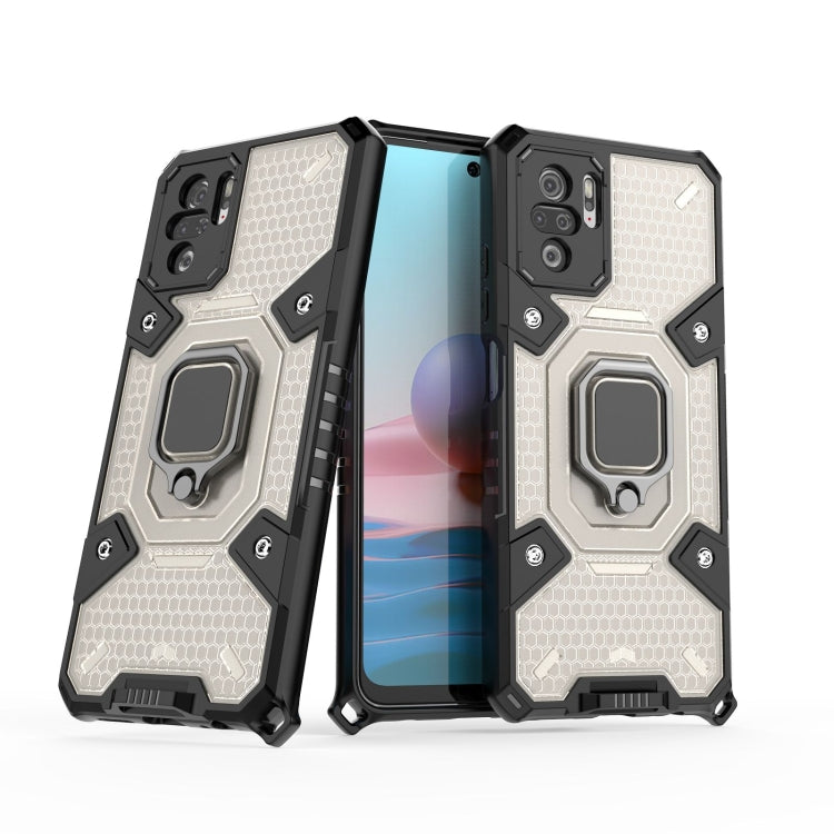 For Xiaomi Redmi Note 10 4G Space PC+TPU Ring Holder Protective Case