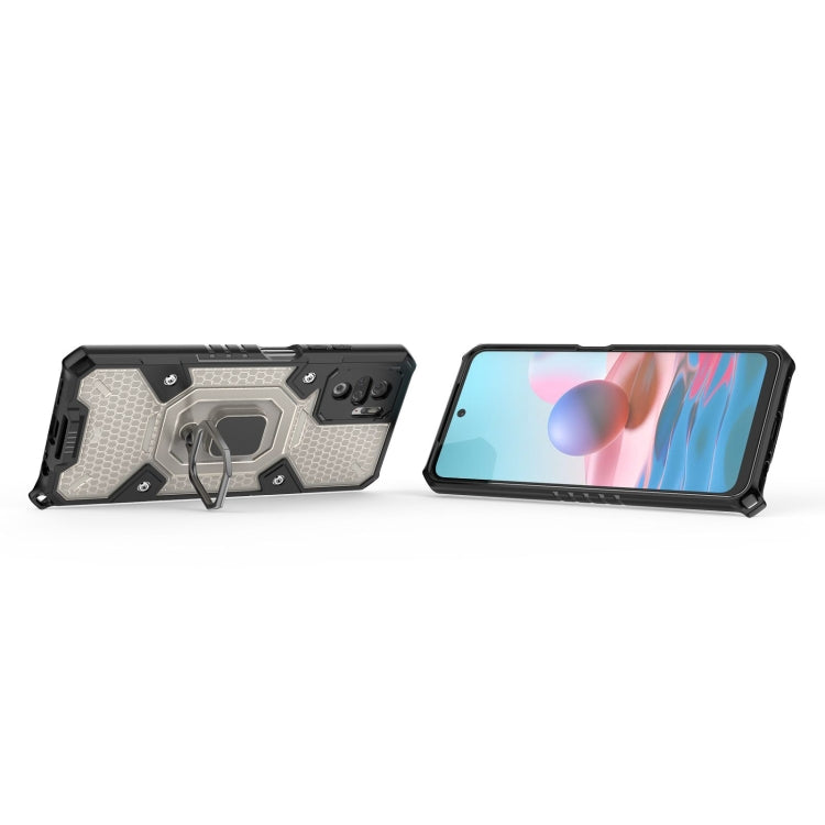 For Xiaomi Redmi Note 10 4G Space PC+TPU Ring Holder Protective Case