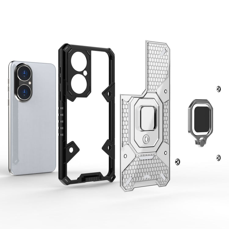 For Huawei P50 Space PC+TPU Ring Holder Protective Case