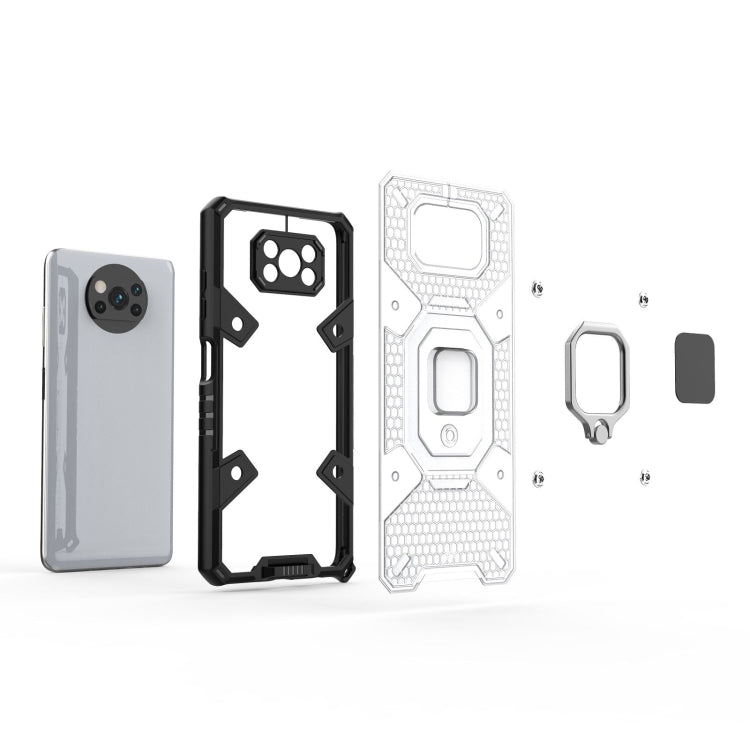 For Xiaomi Poco X3 NFC Space PC+TPU Ring Holder Protective Case
