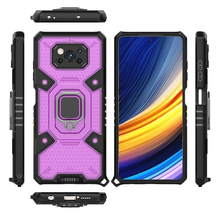 For Xiaomi Poco X3 NFC Space PC+TPU Ring Holder Protective Case