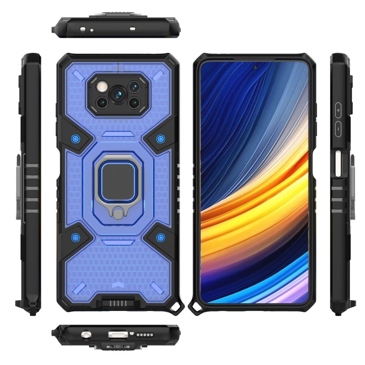 For Xiaomi Poco X3 NFC Space PC+TPU Ring Holder Protective Case