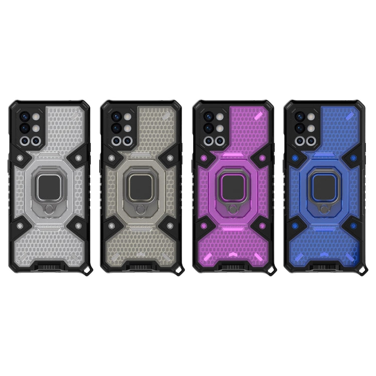 For OnePlus 9R Space PC+TPU Ring Holder Protective Case