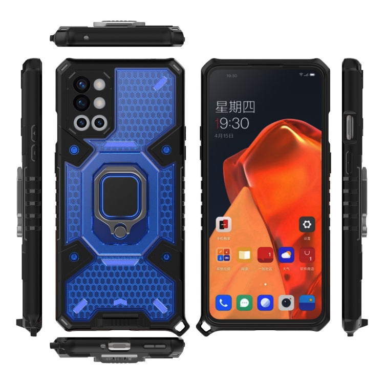 For OnePlus 9R Space PC+TPU Ring Holder Protective Case