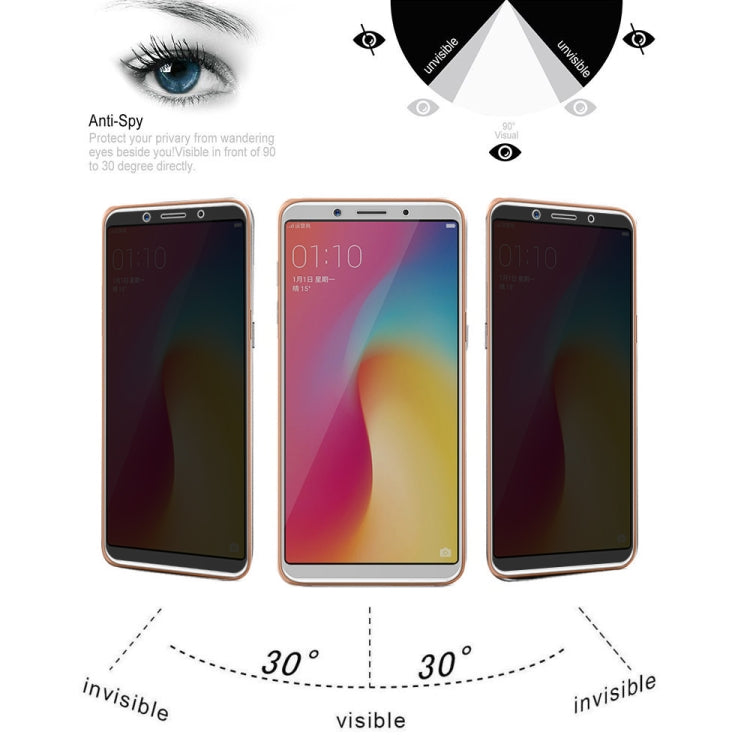 For OPPO A73 9H Surface Hardness 180 Degree Privacy Anti Glare Screen Protector