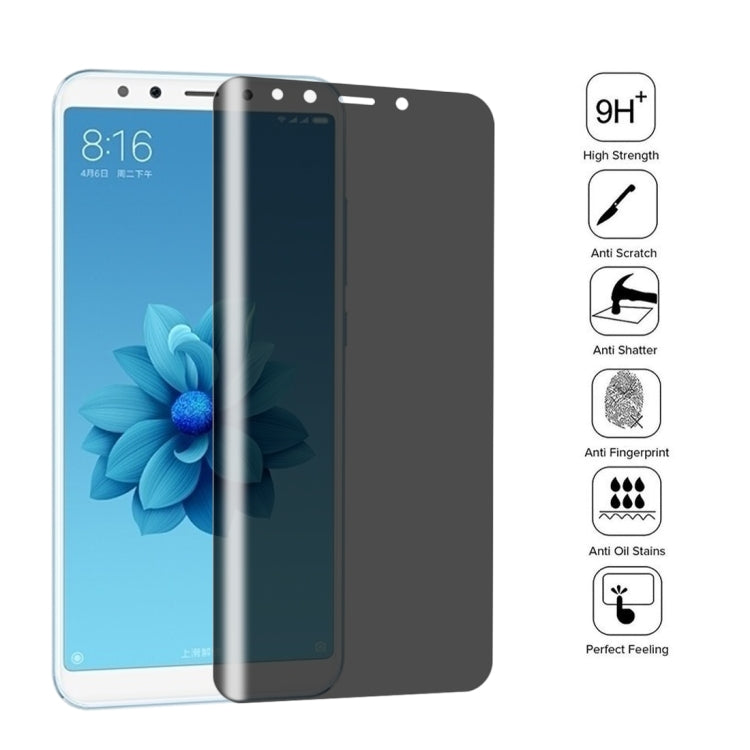 For Xiaomi 6X 9H Surface Hardness 180 Degree Privacy Anti Glare Screen Protector