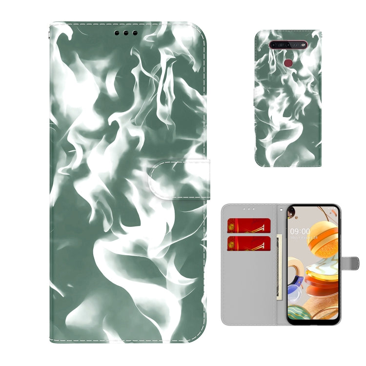 For LG K41S / K51S Cloud Fog Pattern Horizontal Flip Leather Case with Holder & Card Slot & Wallet