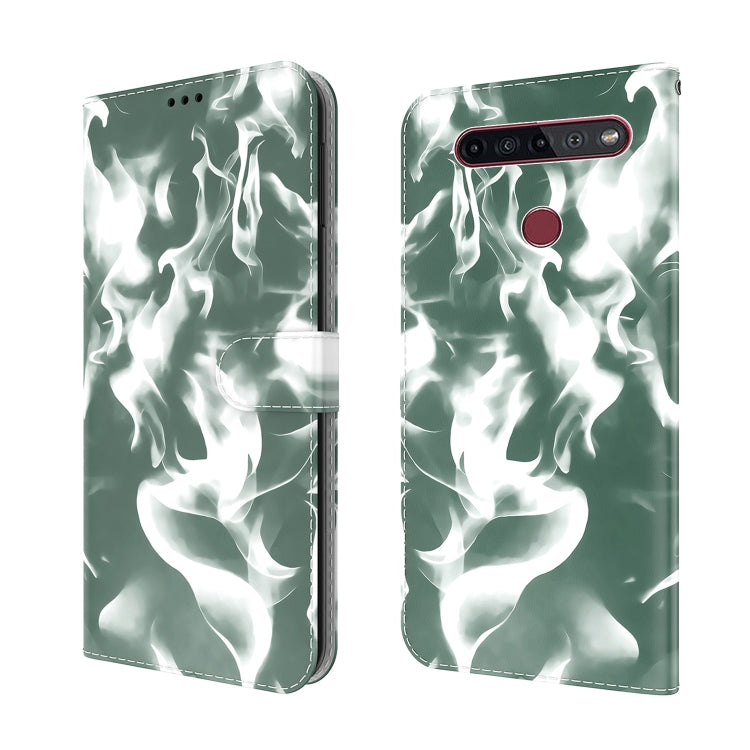 For LG K41S / K51S Cloud Fog Pattern Horizontal Flip Leather Case with Holder & Card Slot & Wallet