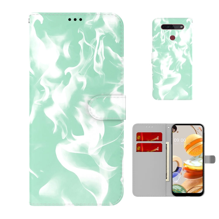 For LG K41S / K51S Cloud Fog Pattern Horizontal Flip Leather Case with Holder & Card Slot & Wallet