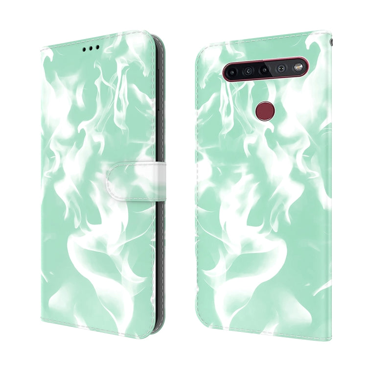 For LG K41S / K51S Cloud Fog Pattern Horizontal Flip Leather Case with Holder & Card Slot & Wallet