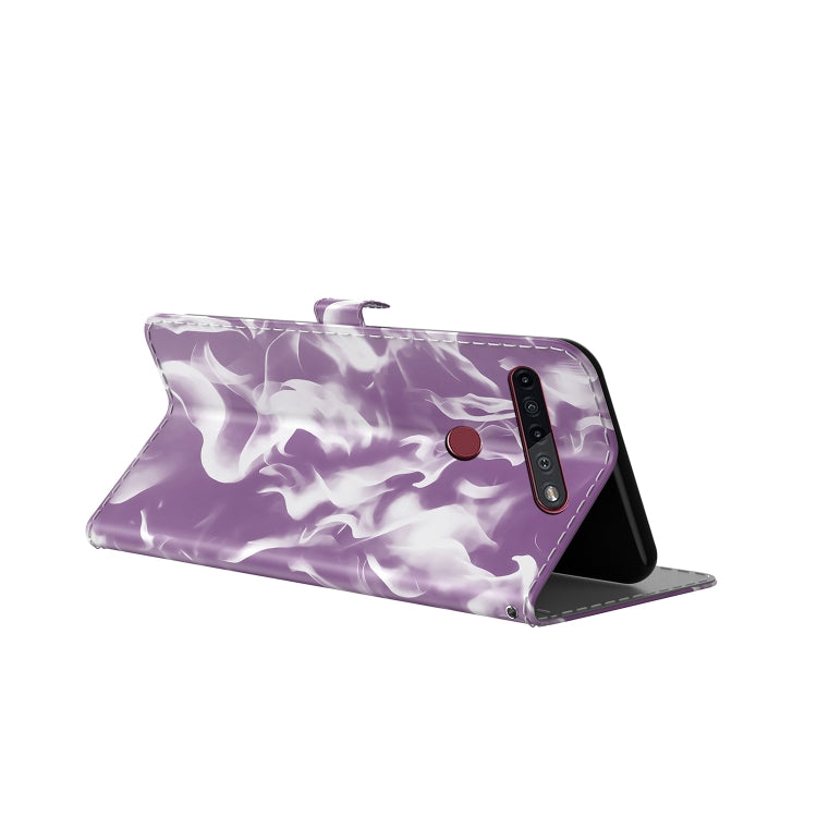 For LG K41S / K51S Cloud Fog Pattern Horizontal Flip Leather Case with Holder & Card Slot & Wallet