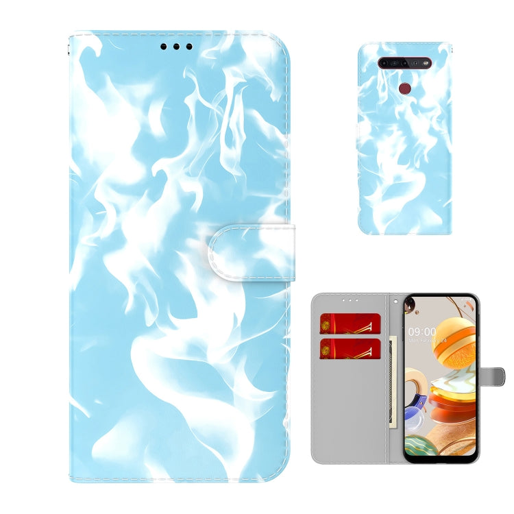 For LG K41S / K51S Cloud Fog Pattern Horizontal Flip Leather Case with Holder & Card Slot & Wallet