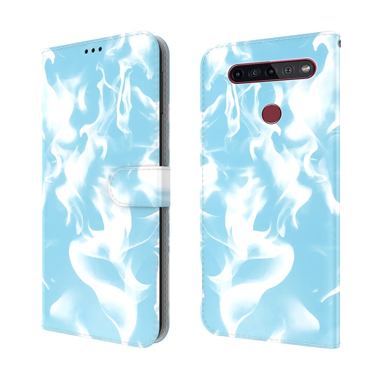 For LG K41S / K51S Cloud Fog Pattern Horizontal Flip Leather Case with Holder & Card Slot & Wallet