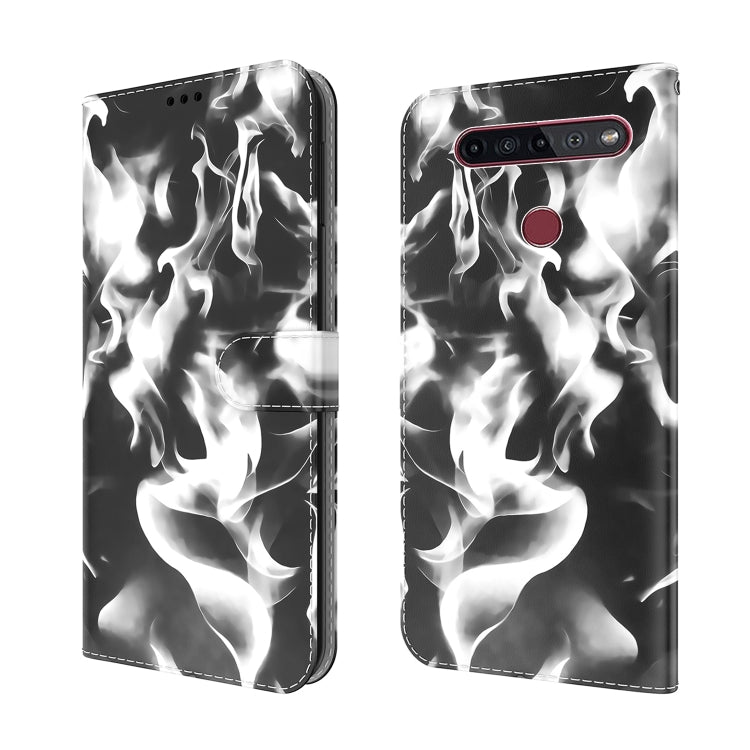 For LG K41S / K51S Cloud Fog Pattern Horizontal Flip Leather Case with Holder & Card Slot & Wallet