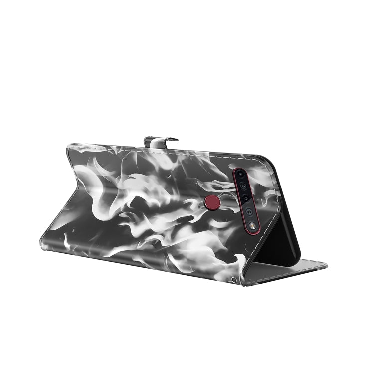 For LG K41S / K51S Cloud Fog Pattern Horizontal Flip Leather Case with Holder & Card Slot & Wallet