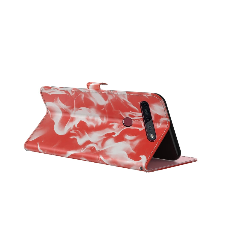 For LG K41S / K51S Cloud Fog Pattern Horizontal Flip Leather Case with Holder & Card Slot & Wallet
